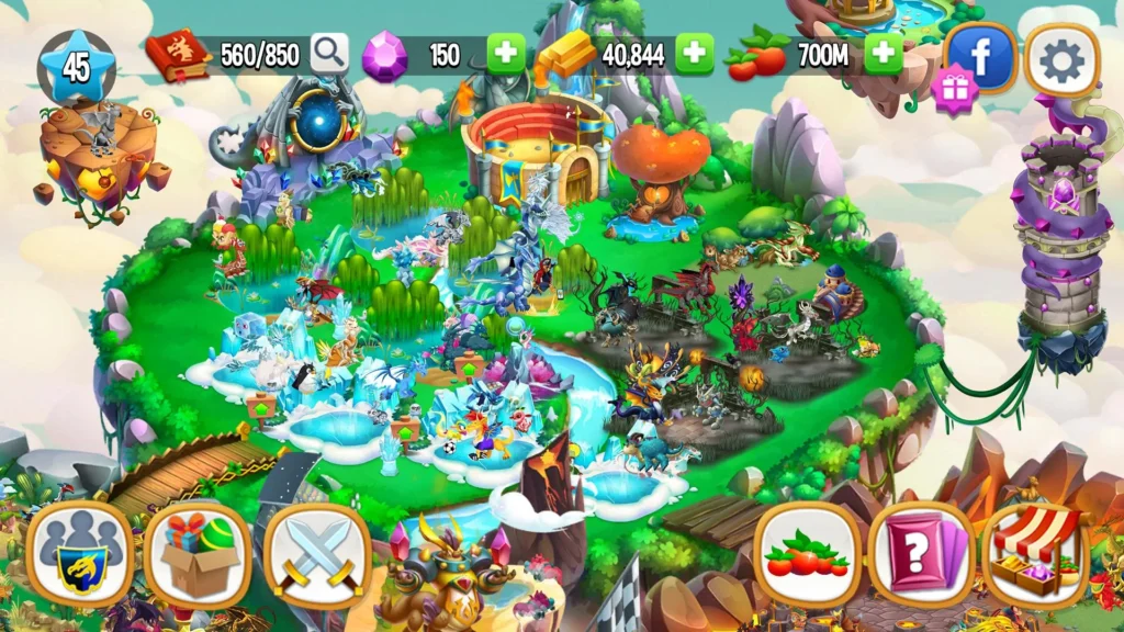 لعبة Dragon City